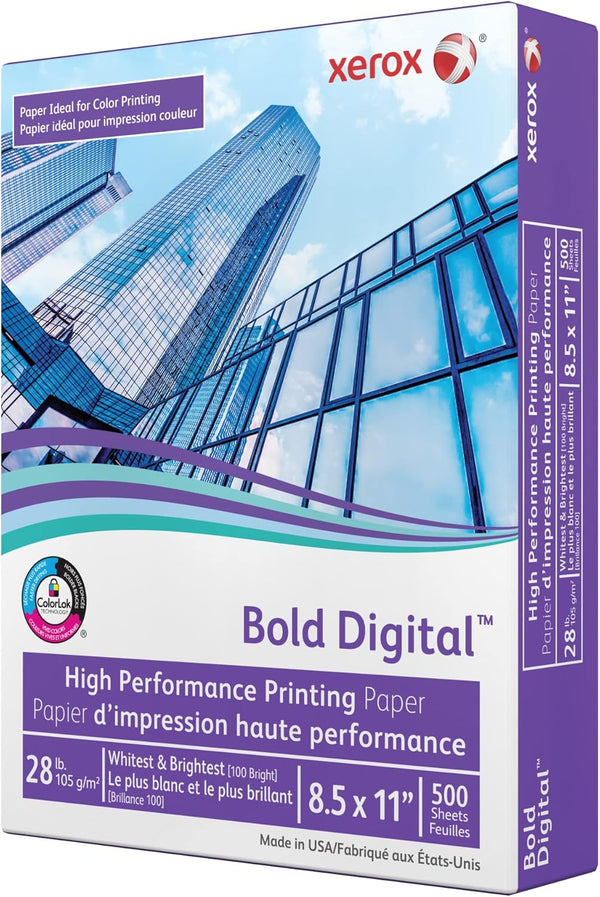 Xerox Digital Color Xpressions+ Paper "8.5 x 11" – 28 lb, 3 Ream (1500 Sheets), Ultra White Printer Paper for Color Printing – 3R11545