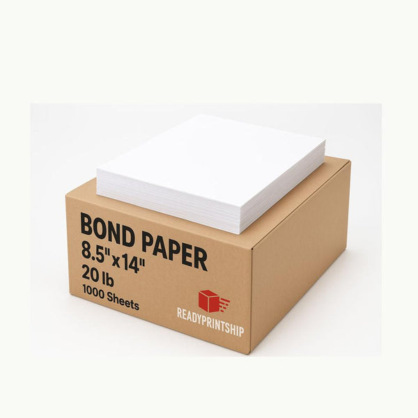 Bond Paper 20lb, 8.5" x 14", 1000 Sheets, White Printer Paper | ReadyPrintShip