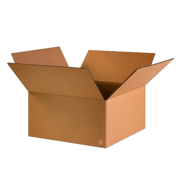 ReadyPrintShip Corrugated Shipping Box - 16" L x 16" W x 8" H - 32ECT - Light Duty - 25 Pack