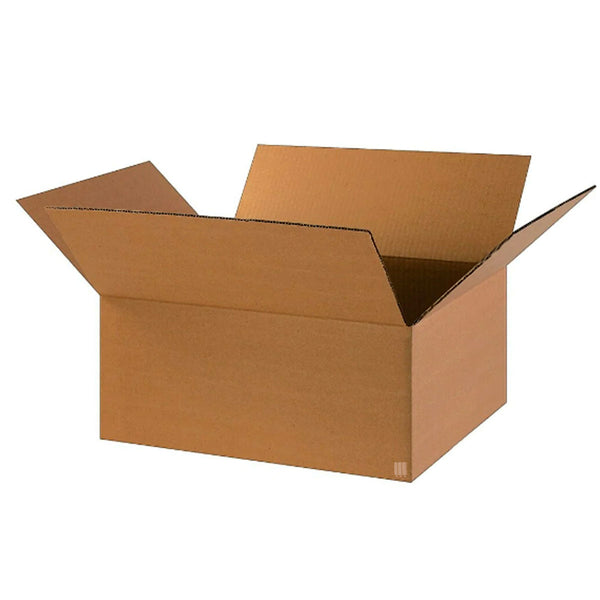ReadyPrintShip Corrugated Shipping Box - 18" L x 14" W x 8" H - 32ECT - Light Duty - 20 Pack