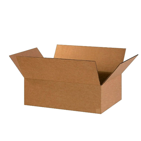 ReadyPrintShip Multi-Depth Corrugated Shipping Box -18" L x 12" W x 6" H - 32ECT - Light Duty - 25 Pack