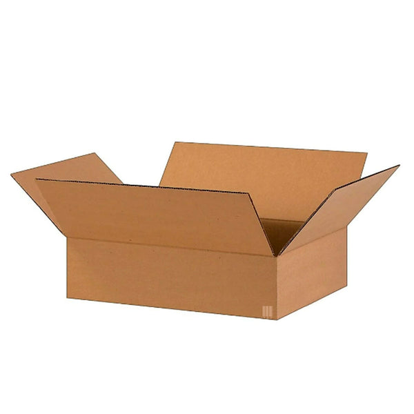 ReadyPrintShip Corrugated Shipping Box - KRAFT - 16" L x 12" W x 4" H - 32ECT - Light Duty - 25 Pack