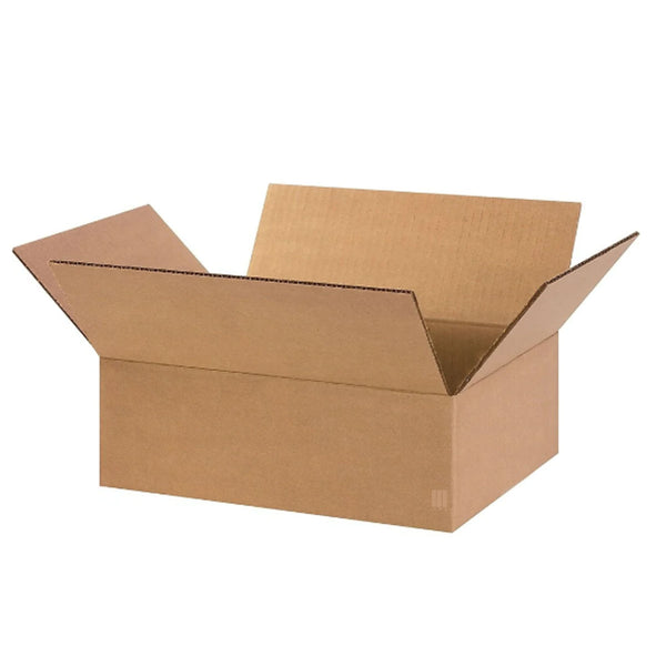 ReadyPrintShip Corrugated Shipping Box - KRAFT - 12" L x 9" W x 4" H - 32ECT - Light Duty - 25 Pack