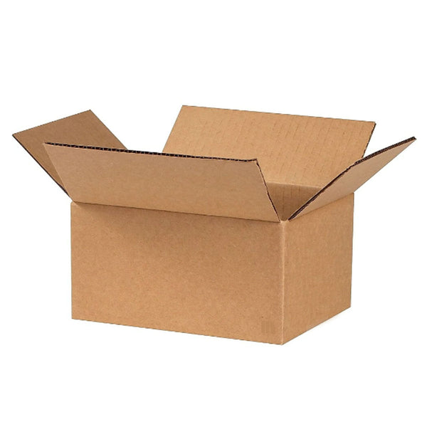 ReadyPrintShip Corrugated Shipping Box - KRAFT - 8" L x 6" W x 4" H - 25 Pack