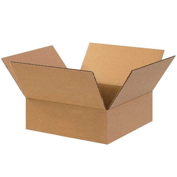 ReadyPrintShip Corrugated Boxes - 12" L x 12" W x 4" H - 25 Pack - 200lb Test Strength