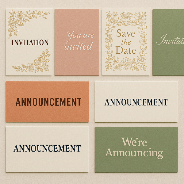 Invitations / Announcements